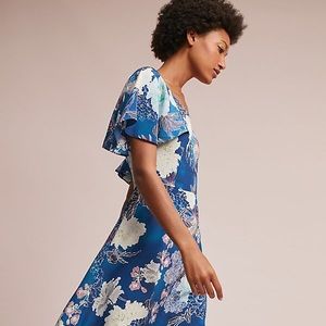 ANTHROPOLOGIE Kachel brand silk dress